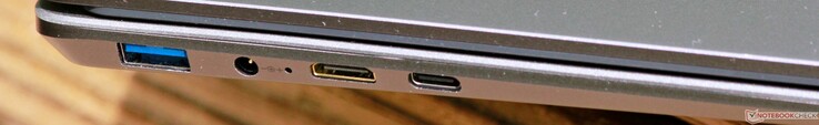 Левая сторона: USB 3.1 Gen 1 Type-A, разъем питания, mini-HDMI, USB 3.1 Gen 1 Type-C