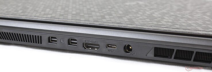 Задняя сторона: 2x Mini-DisplayPort, HDMI 2.0, USB Type-C (без DisplayPort), разъем питания