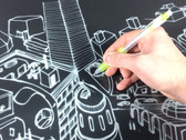 E-Ink дисплей JustWrite в работе почти неотличим от обычной бумаги (Изображение: engadget)