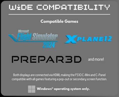Предполагается, что эти дисплеи будут совместимы с различными авиасимуляторами