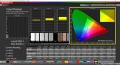 Calman ColorChecker (Профиль: sRGB, Целевое цветовое пространство: sRGB)