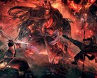 Изображение, показывающее двух персонажей и монстра в игре Nioh: Complete Edition.