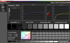 Grayscale after calibration (main display)