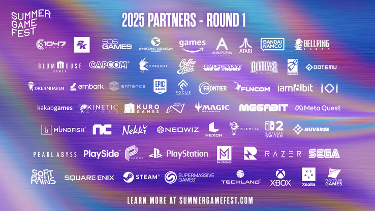 Партнеры 1 раунда на Summer Game Fest 2025 (Источник изображения: Summer Game Fest)