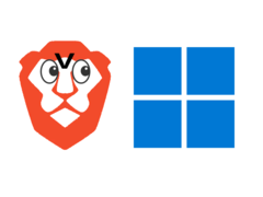 Brave по умолчанию блокирует одну из ключевых функций Windows 11. (Источник изображения: логотип Brave и логотип Windows 11, с/изменениями)