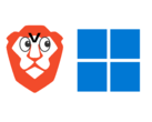 Brave по умолчанию блокирует одну из ключевых функций Windows 11. (Источник изображения: логотип Brave и логотип Windows 11, с/изменениями)