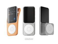 Sidephone SP-01 (на фото) с клавиатурой Sundial и силиконовым чехлом. (Источник изображения: u/gosidephone через r/sidephone)