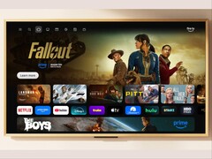 Телевизор Amazon Ember Artline с деревянной рамой.