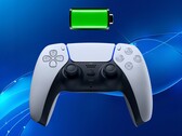 Новый контроллер DualSense PS5 показан со значком батареи (Источник изображения: Sony PlayStation с правками)