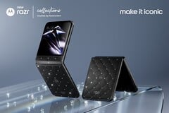 Модель Motorola Razr 70 украшена кристаллами Swarovski