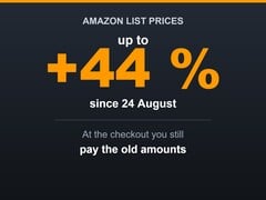 График, показывающий, что компания Amazon повысила каталожные цены на 44 процента, в то время как цены при оформлении заказа остались прежними