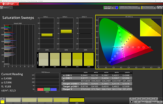 Насыщенность CalMAN (профиль: P3)