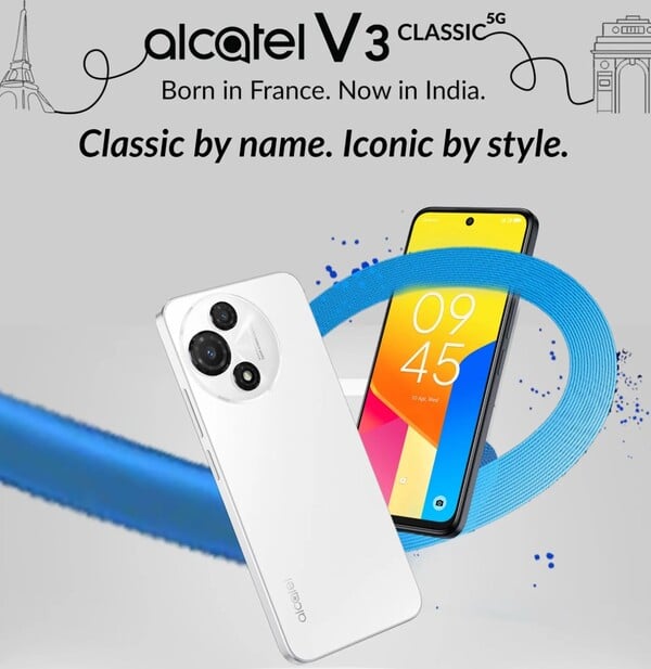 Alcatel V3 Classic 5G будет оснащен дисплеем NXTVISION. (Источник изображения: Flipkart)