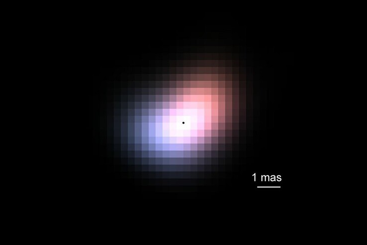 Реконструированное изображение диска вокруг Beta Canis Minoris (Источник изображения: Yoo Jung Kim/UCLA)