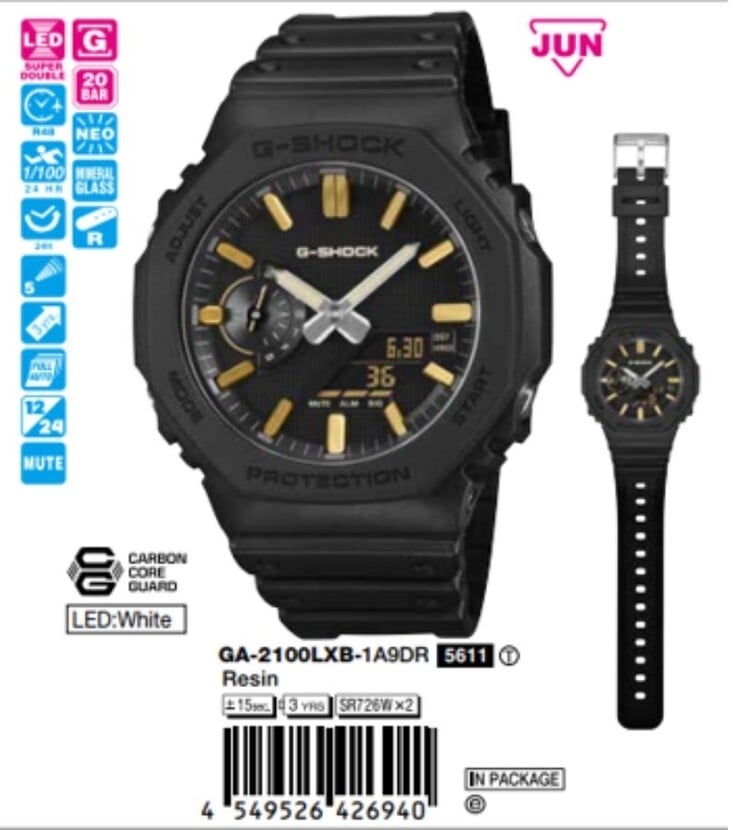 Часы Casio G-Shock GA-2100LXB-1A9