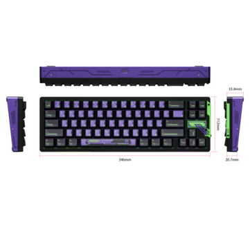Размеры Chilkey Slice68 HE. (Источник изображения: Chilkey)