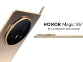 Модель Honor Magic V5 появится в Гонконге в следующем месяце. (Источник изображения: Honor)