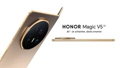 Модель Honor Magic V5 появится в Гонконге в следующем месяце. (Источник изображения: Honor)