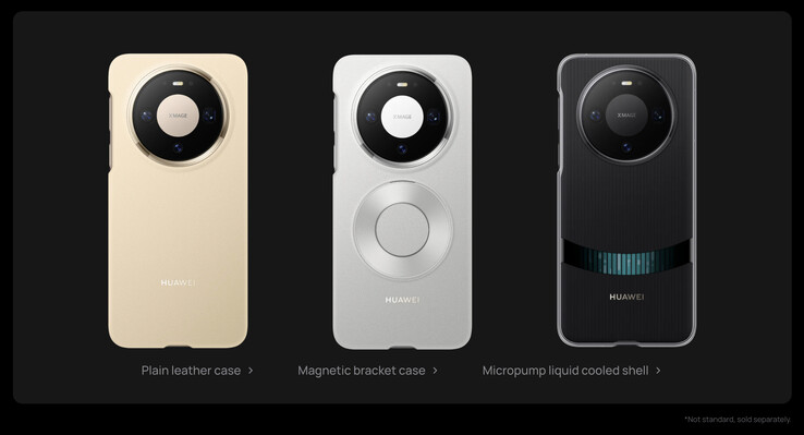 Компания Huawei продает несколько официальных чехлов для Mate 80 Pro, в том числе один, обеспечивающий жидкостное охлаждение. (Источник изображения: Huawei)