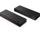 Новая док-станция Thunderbolt 5 от Lenovo выглядит относительно компактной, учитывая количество имеющихся в ней портов. (Источник изображения: через Evan Blass)