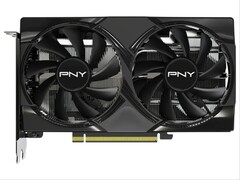 PNY RTX 5060 Overclocked оснащена кулером с двумя вентиляторами и выполнена в полностью черном дизайне. (Источник изображения: Best Buy)