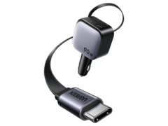 Компания Ugreen выпустила на мировые рынки выдвижное автомобильное зарядное устройство мощностью 90 Вт. (Источник изображения: Ugreen)