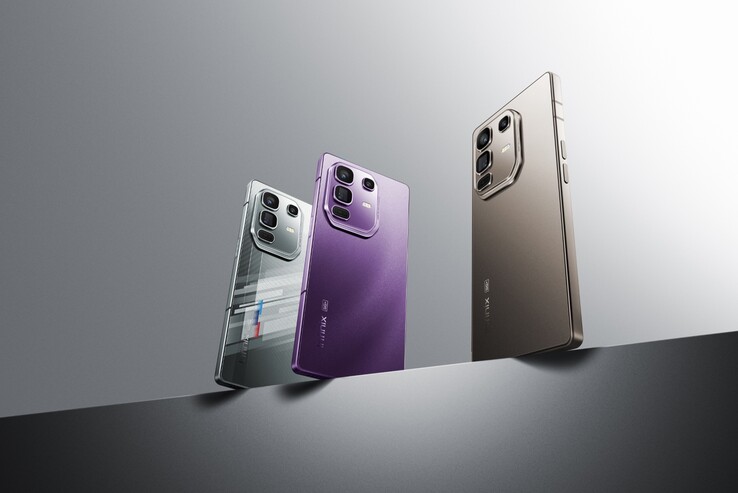 Infinix Note 50 Pro+ 5G будет доступен в цветах Titanium Grey, Enchanted Purple и Racing Edition (Источник изображения: Infinix)