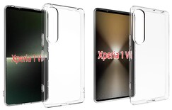 Чехол для Xperia 1 VI (6) против чехла для Xperia 1 VII (7). (Источник изображения: /leaks &amp; @mobaziro)