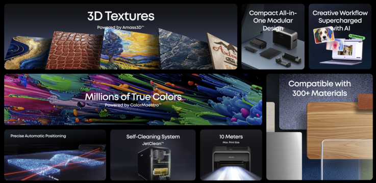 Поддержка текстур и материалов для УФ-принтера E1.