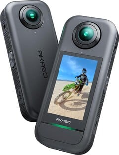 Экшн-камера Akaso 360 оснащена сверхплавной стабилизацией на 360° для устойчивой съемки (Источник изображения: Akaso)