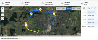 GPS Asus ZenFone Go: маршрут