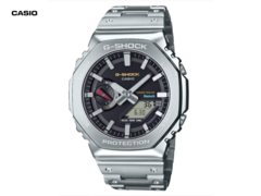 Часы Casio G-Shock GM-B2100SD-1C (на фото) будут иметь черный циферблат и стальной корпус серебристого оттенка. (Источник изображения: Great G-Shock World)