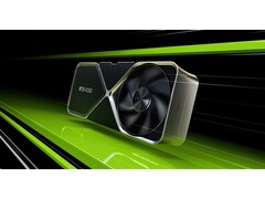 Рекламное изображение видеокарты Nvidia RTX 4090 на черно-зеленом фоне. (Источник изображения: Nvidia)