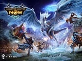 Ключевая иллюстрация к событию «Велхана» в игре Monster Hunter Now.
