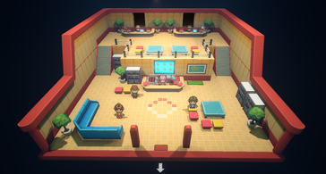 На изображении: скриншот игрового процесса из игры «Pokémon Gamma Emerald».
