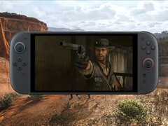 Обновление Red Dead Redemption Switch 2, работающее на портативном компьютере (Источник изображения: Rockstar Games, Nintendo с правками)