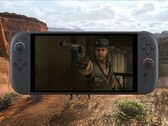 Обновление Red Dead Redemption Switch 2, работающее на портативном компьютере (Источник изображения: Rockstar Games, Nintendo с правками)