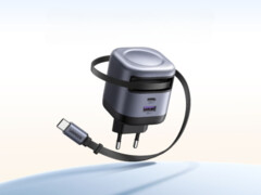 Новое зарядное устройство Ugreen Nexode 45W USB-C (на фото) оснащено выдвижным кабелем. (Источник изображения: Ugreen)