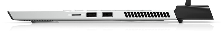 Правая сторона: слот microSD, 2x USB-A 3.0 (Изображение: Dell)