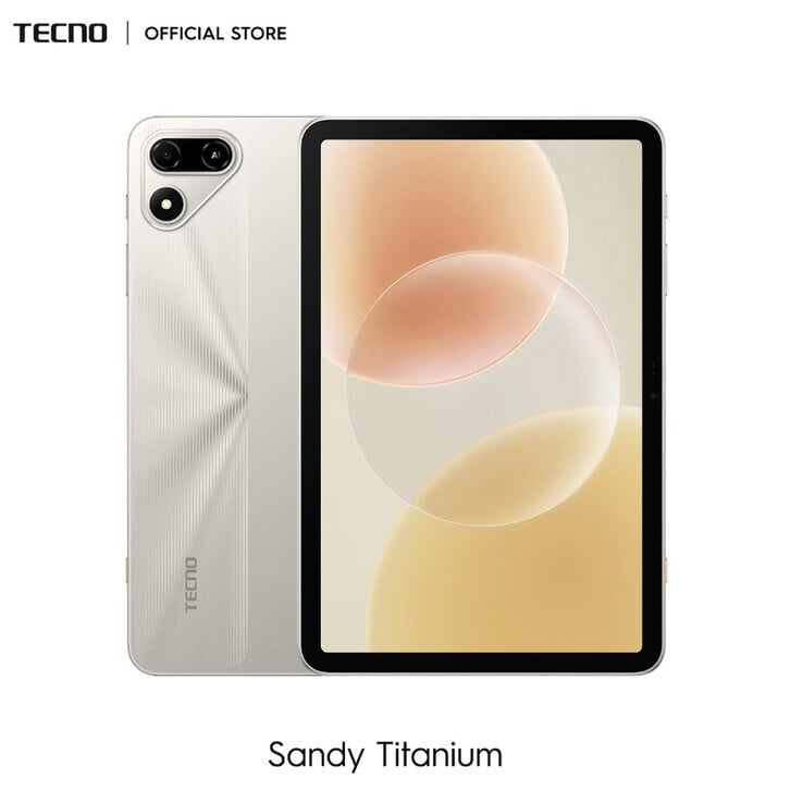 Tecno Megapad SE 2 в цвете «Sandy Titanium».