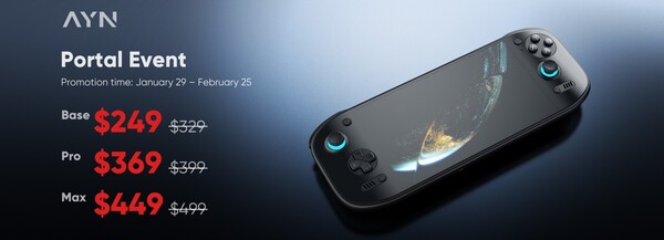 Компания AYN снизила цену на Odin 2 Portal на ограниченное время. (Источник изображения: AYN)