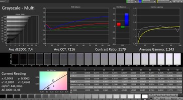 CalMAN: Greyscale – Расширенный профиль, sRGB