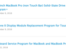 В настоящее время Apple поддерживает целый ряд программ по замене и ремонту неисправных продуктов. (Скриншот: Notebookcheck)