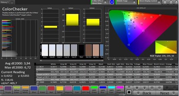 CalMAN color accuracy