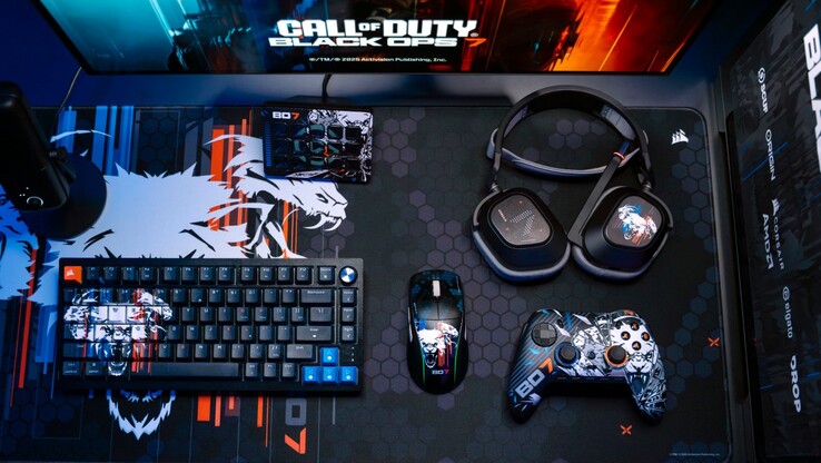 Новые аксессуары Corsair Call of Duty: Black Ops 7 с тематикой. (Источник изображения Corsair)