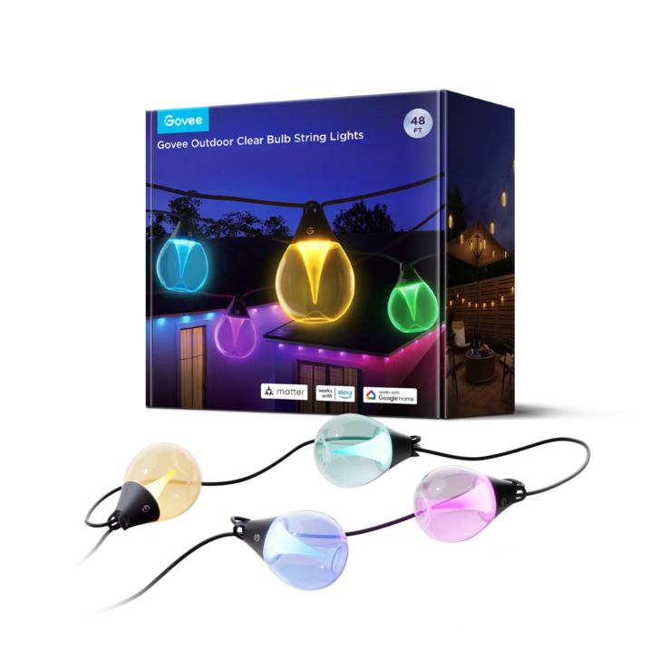 Govee Outdoor Clear Bulb String Lights. (Источник изображения: Govee)