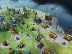 Изображение, на котором запечатлена деревня в игре «Northgard: Definitive Edition».