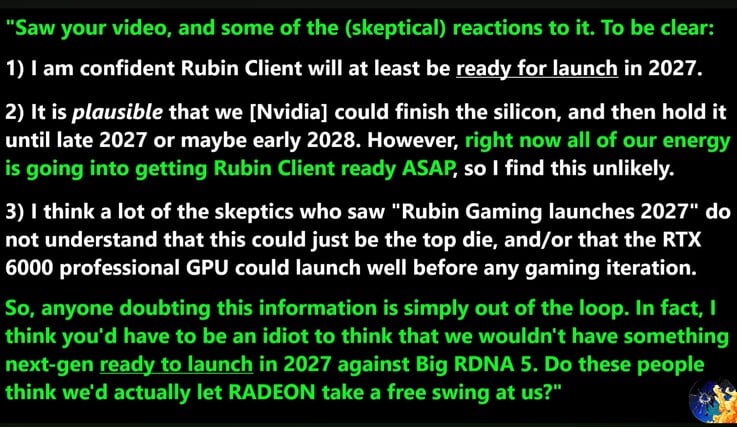 Утечка информации о запуске RTX 6090.