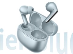 Redmi Buds 8 Pro в ледниково-синем цвете.