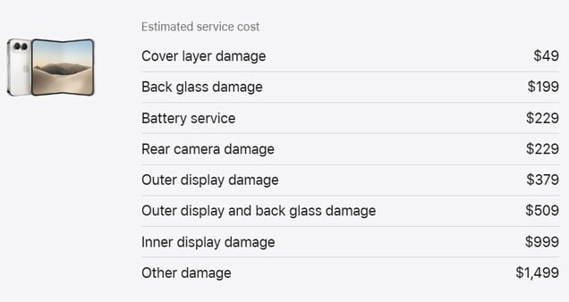 Ориентировочная стоимость ремонта Apple iPhone Duo.